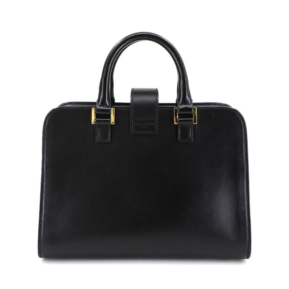 Saint Laurent Cabas Hand Shoulder Bag Black Leather - Picture 2 of 9